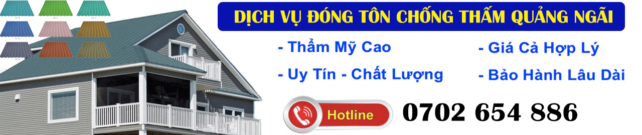 đóng tôn chống thấm quảng ngãi